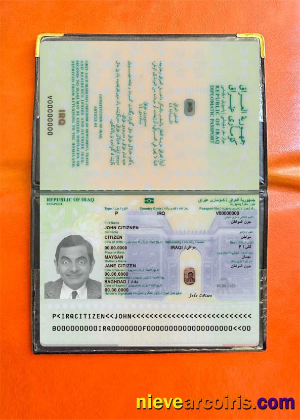 Iraq passport 2023-present photolook